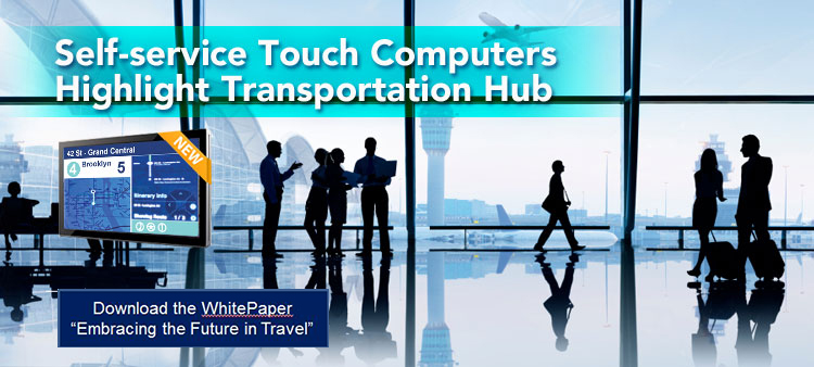 Self-service Touch Computers Highlight Transportation Hub